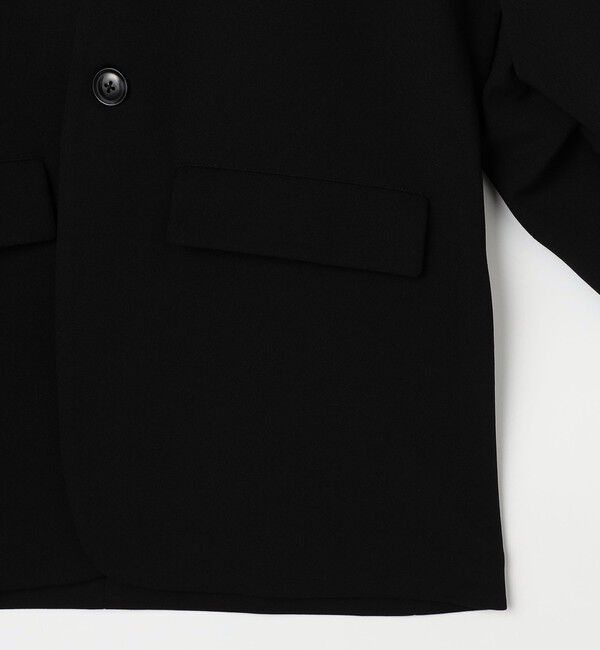 Rie Miller「ウォッシャブルノーカラージャケットジョーゼットダンボール」|ノーカラージャケット|