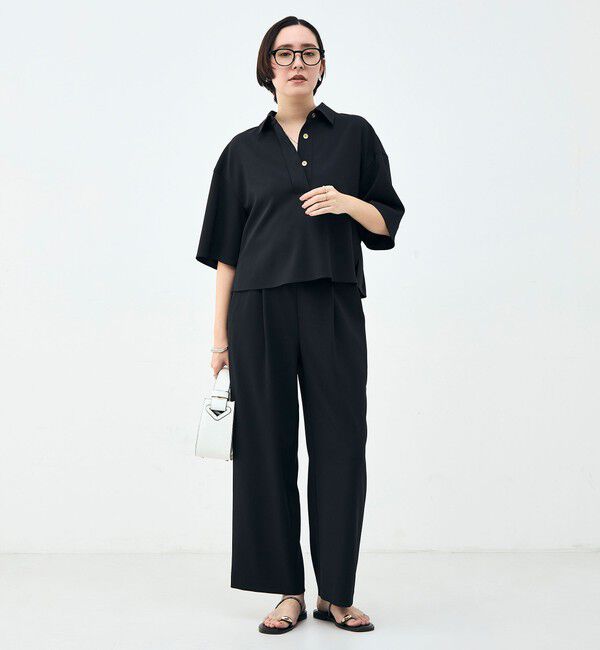 NOLLEY'S「《セットアップ対応》ウォッシャブルイージーツイルセミワイドパンツ」|その他|