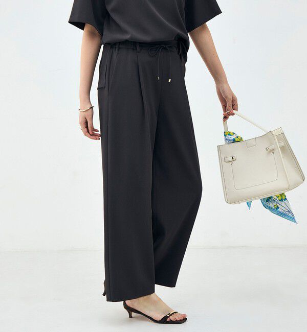 NOLLEY'S「《セットアップ対応》ウォッシャブルイージーツイルセミワイドパンツ」|その他|