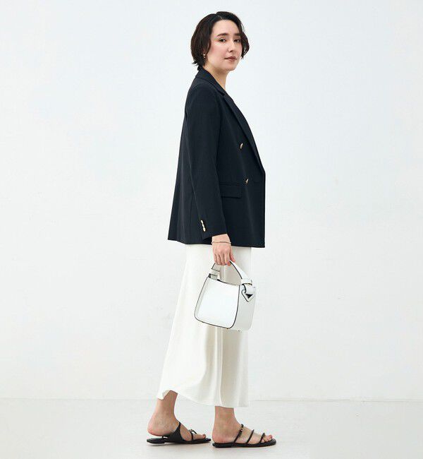 NOLLEY'S「ウォッシャブル麻調スラブWジャケット」|テーラードジャケット|