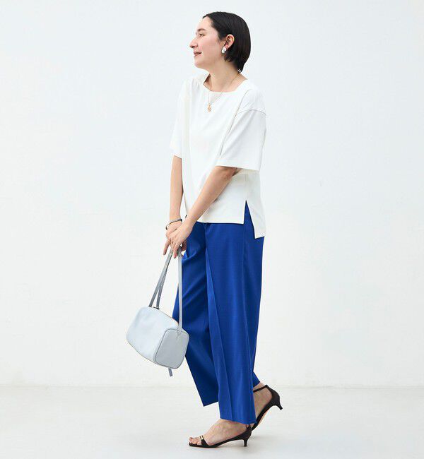 NOLLEY'S「《セットアップ対応》ウォッシャブルイージーツイルTブラウス」|シャツ・ブラウス|