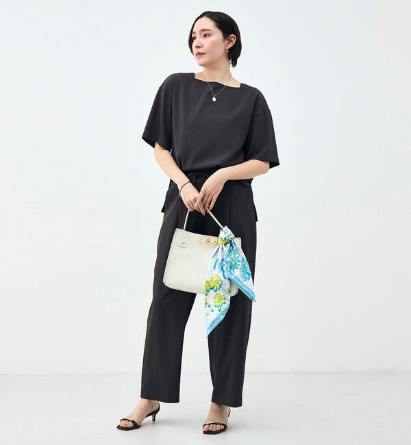 NOLLEY'S「《セットアップ対応》ウォッシャブルイージーツイルTブラウス」|シャツ・ブラウス|