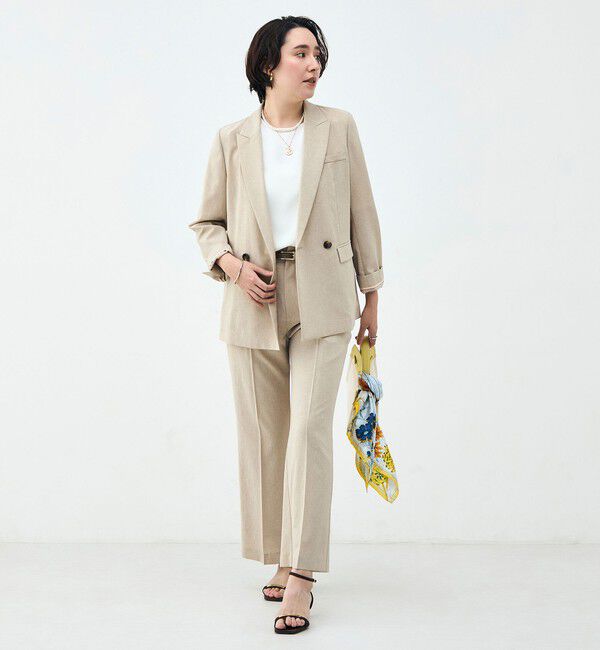 NOLLEY'S sophi「《セットアップ対応》ウォッシャブルブリーザブルシャンブレーダブルジャケット」|テーラードジャケット|