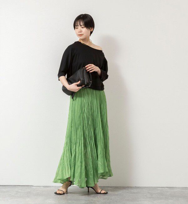 NOLLEY'S「【WEB限定】ウォッシャブルシアーチェックプリーツスカート」|スカート|