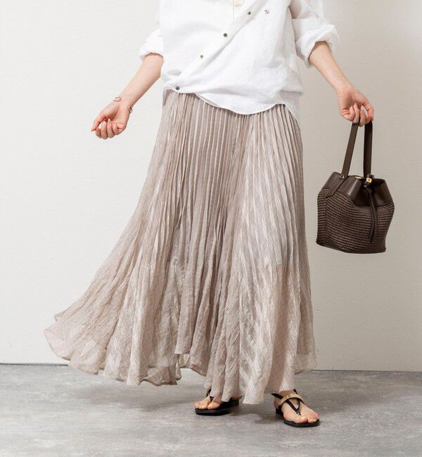 NOLLEY'S「【WEB限定】ウォッシャブルシアーチェックプリーツスカート」|スカート|