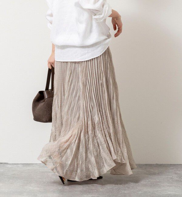 NOLLEY'S「【WEB限定】ウォッシャブルシアーチェックプリーツスカート」|スカート|