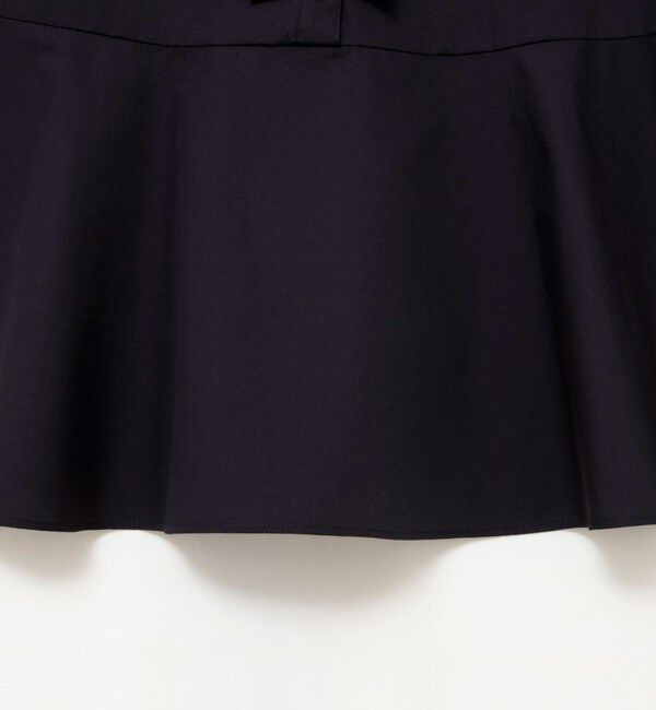 NOLLEY'S「ウォッシャブル前立プリーツペプラムブラウス」|シャツ・ブラウス|