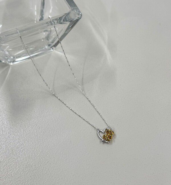 fredy emue「【LAPUIS/ラピュイ】Line Coil Heartネックレス」|ネックレス|