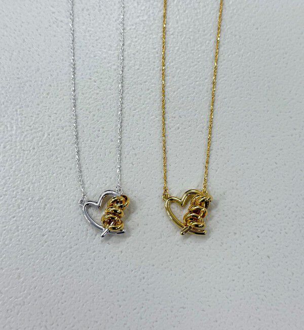 fredy emue「【LAPUIS/ラピュイ】Line Coil Heartネックレス」|ネックレス|