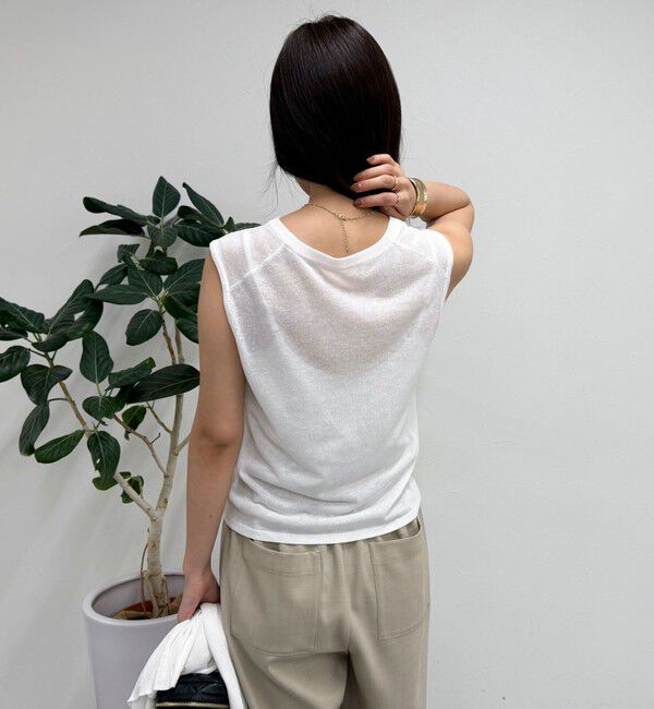 fredy emue「リネン混ノースリーブニットプルオーバー」|タンクトップ|
