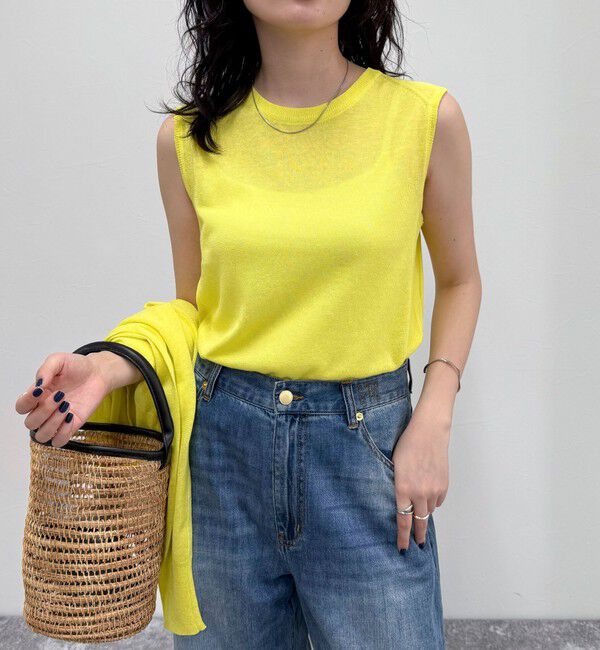 fredy emue「リネン混ノースリーブニットプルオーバー」|タンクトップ|