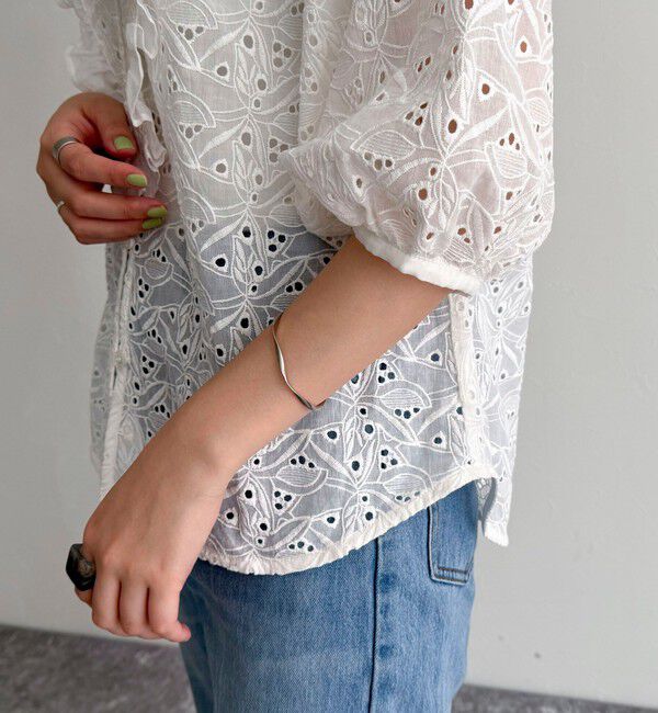 fredy emue「レースフリルカラーブラウス」|シャツ・ブラウス|