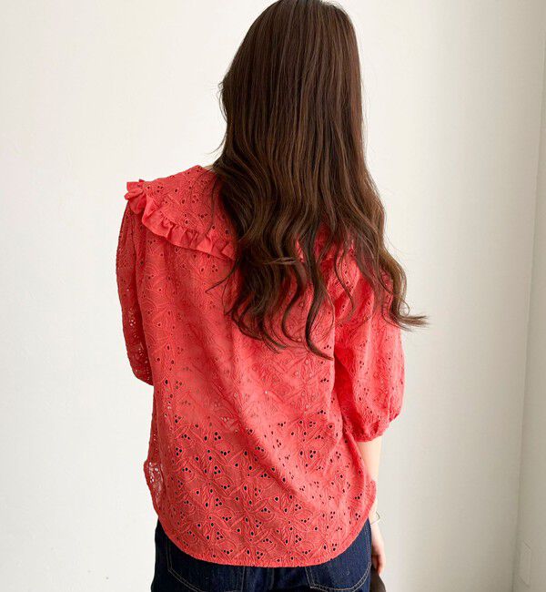 fredy emue「レースフリルカラーブラウス」|シャツ・ブラウス|