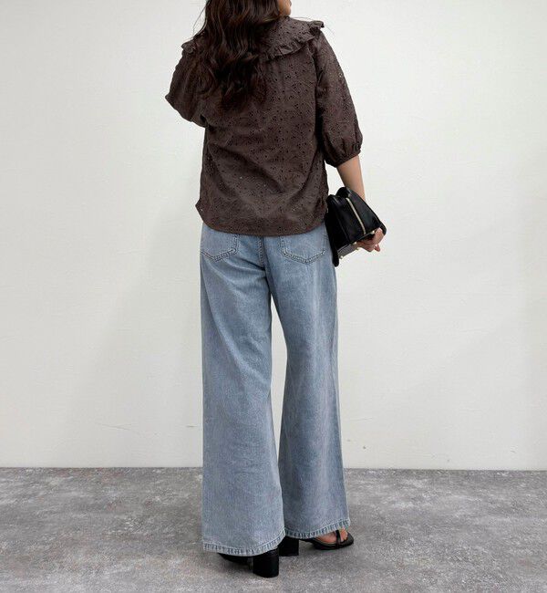 fredy emue「レースフリルカラーブラウス」|シャツ・ブラウス|