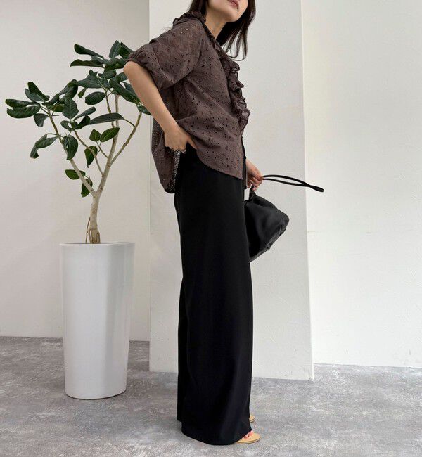 fredy emue「レースフリルカラーブラウス」|シャツ・ブラウス|