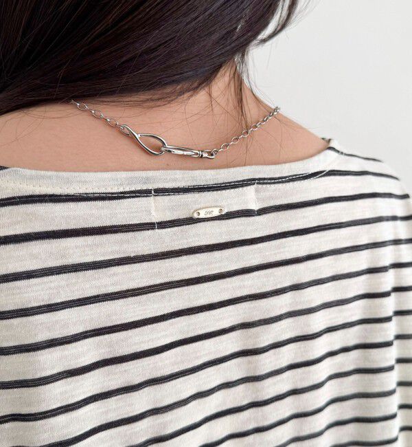 fredy emue「【人気商品の新型】ボーダーハートステッチルーズロンTシャツ」|Tシャツ・カットソー|