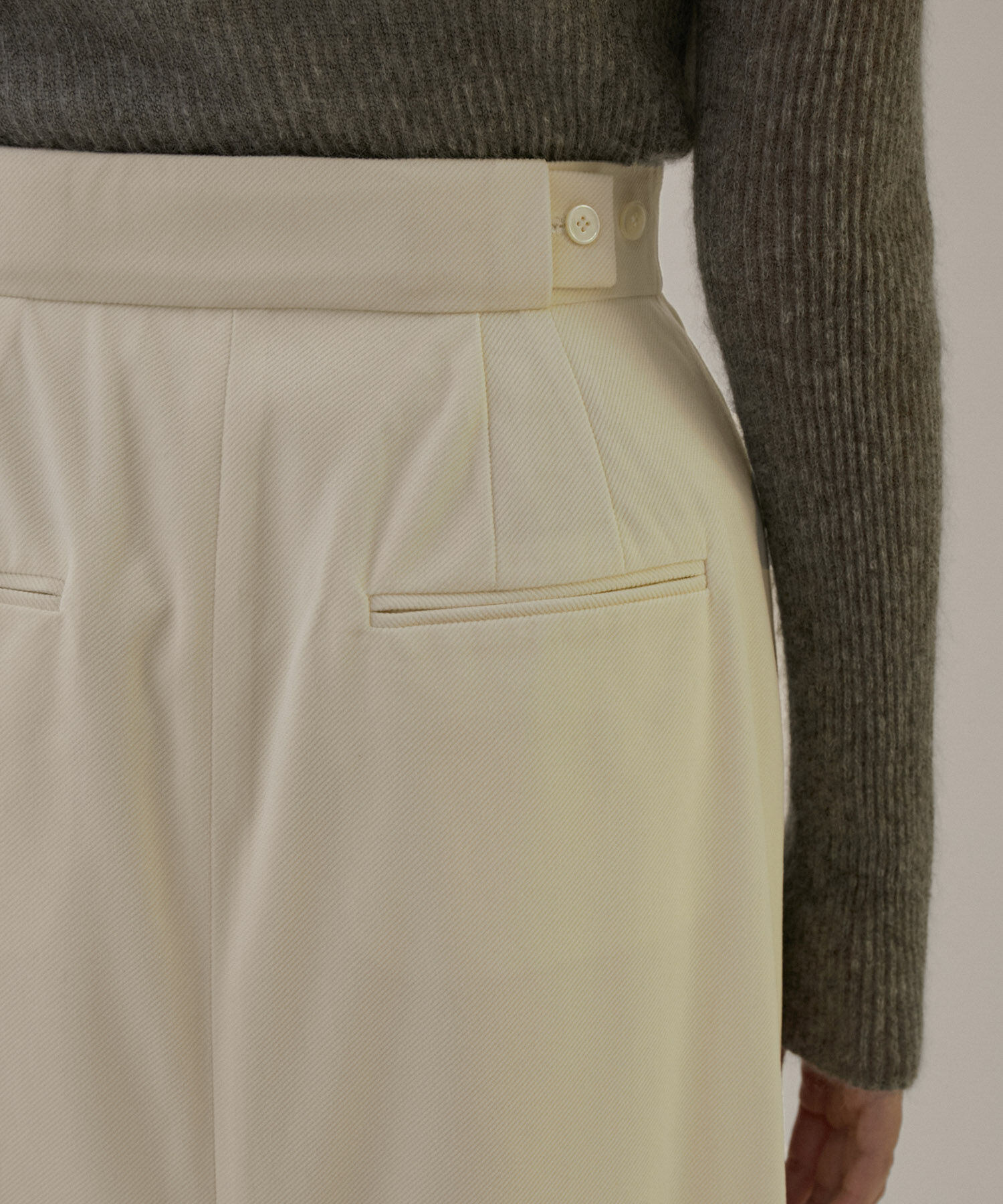 SALON adam et rope'「マイクロベロアツイルタックタイトスカート【洗える】」|スカート|