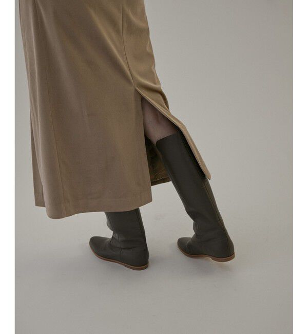 SALON adam et rope'「マイクロベロアツイルタックタイトスカート【洗える】」|スカート|