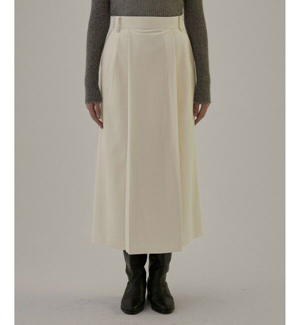 SALON adam et rope'「マイクロベロアツイルタックタイトスカート【洗える】」|スカート|