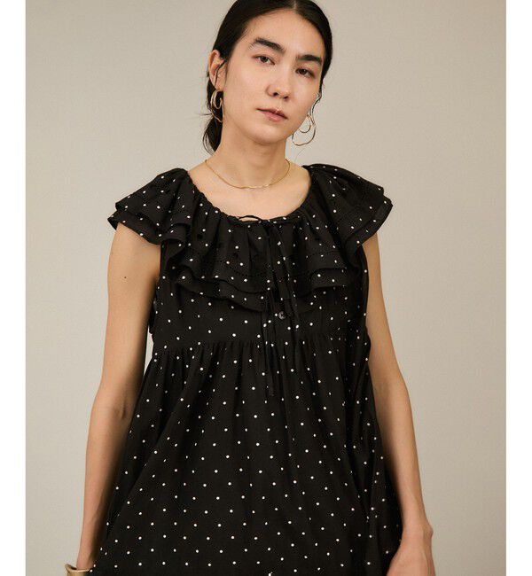 SALON adam et rope'「【crinkle crinkle crinkle】別注ノースリーブレースワンピース」|ワンピース|