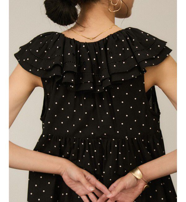 SALON adam et rope'「【crinkle crinkle crinkle】別注ノースリーブレースワンピース」|ワンピース|