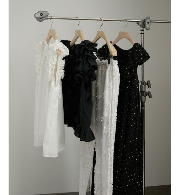 SALON adam et rope'「【crinkle crinkle crinkle】別注ノースリーブレースワンピース」|ワンピース|