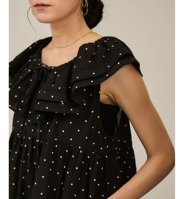 SALON adam et rope'「【crinkle crinkle crinkle】別注ノースリーブレースワンピース」|ワンピース|