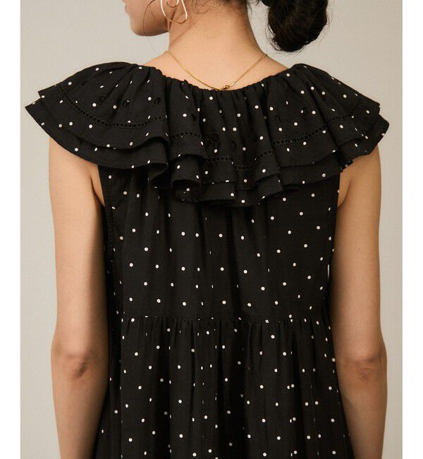 SALON adam et rope'「【crinkle crinkle crinkle】別注ノースリーブレースワンピース」|ワンピース|