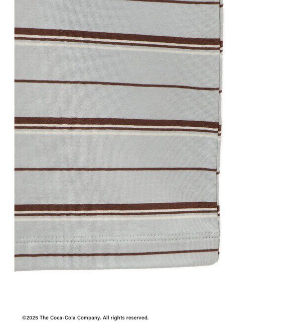 SALON adam et rope'「Coca-Cola マルチボーダーワンピース」|ワンピース|