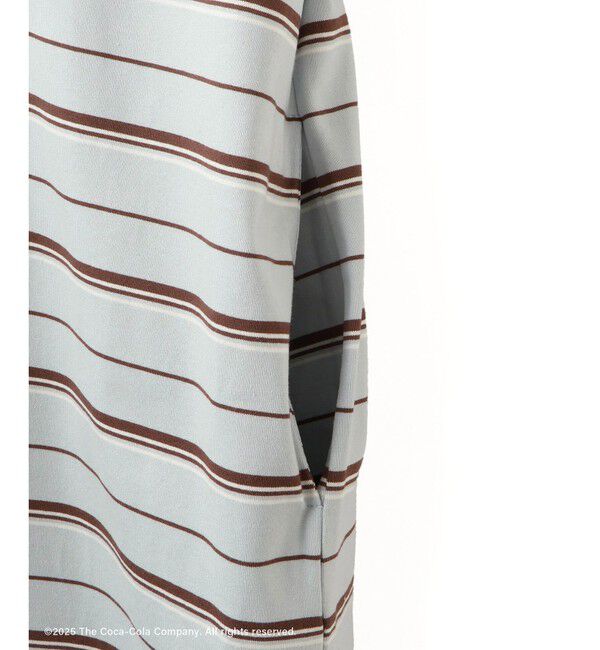 SALON adam et rope'「Coca-Cola マルチボーダーワンピース」|ワンピース|