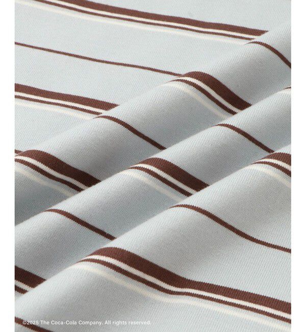 SALON adam et rope'「Coca-Cola マルチボーダーワンピース」|ワンピース|