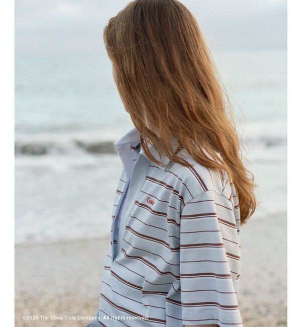 SALON adam et rope'「Coca-Cola マルチボーダーワンピース」|ワンピース|