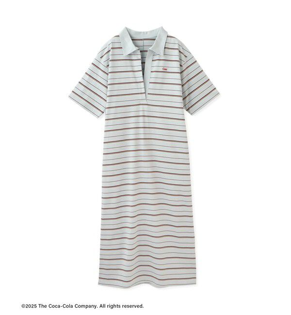 SALON adam et rope'「Coca-Cola マルチボーダーワンピース」|ワンピース|