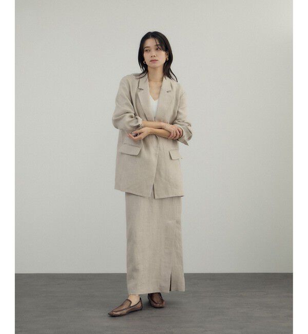 SALON adam et rope'「リネンドンゴロススカート/セットアップ対応」|スカート|