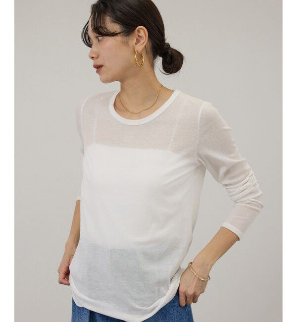 SALON adam et rope'「【WEB限定】ハイツイストシアーロンT」|Tシャツ・カットソー|