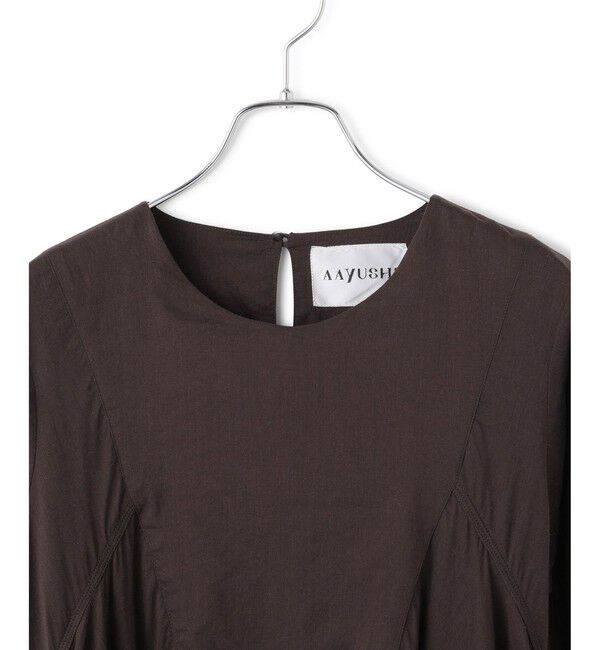 SALON adam et rope'「【AAYUSHI（アユーシ） for SALON】別注ボリュームフレアハーフスリーブワンピース」|ワンピース|