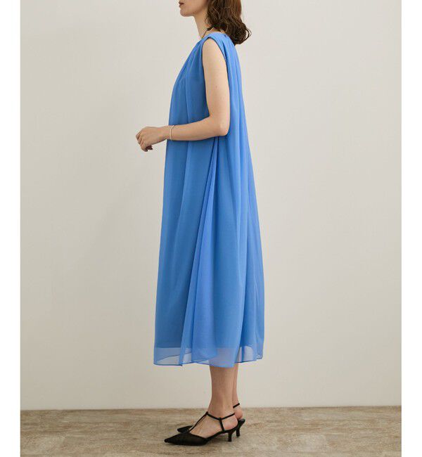 ROPE「ブライトネスヤーンギャザーワンピース/洗える」|ワンピース|