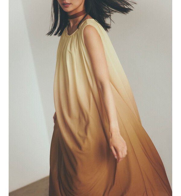 ROPE「ブライトネスヤーンギャザーワンピース/洗える」|ワンピース|