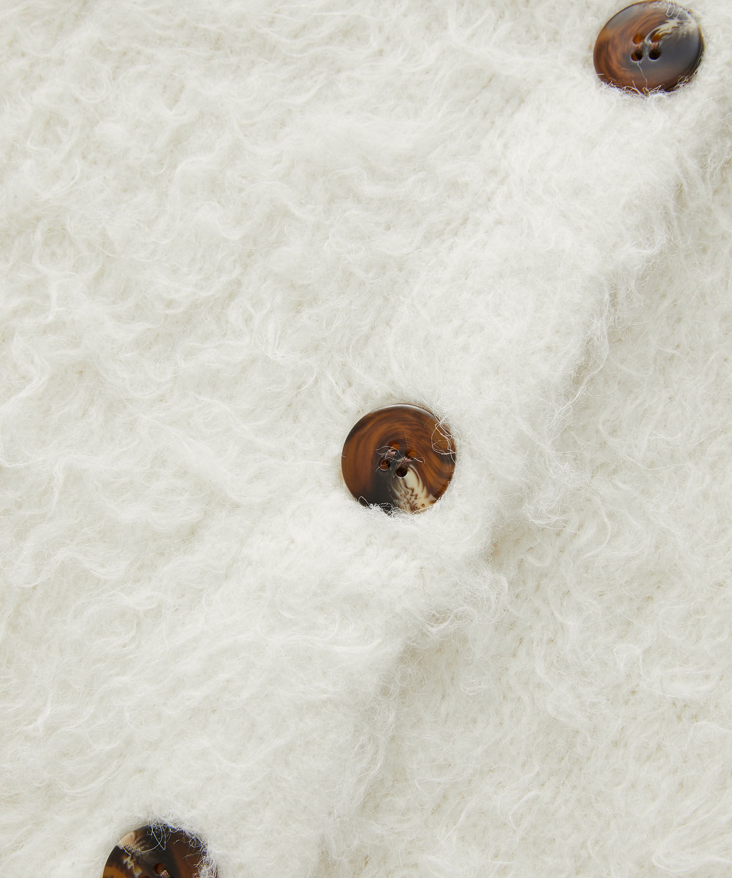 VIS「【前後2WAY】毛混くるくるシャギーカーディガン」|カーディガン|