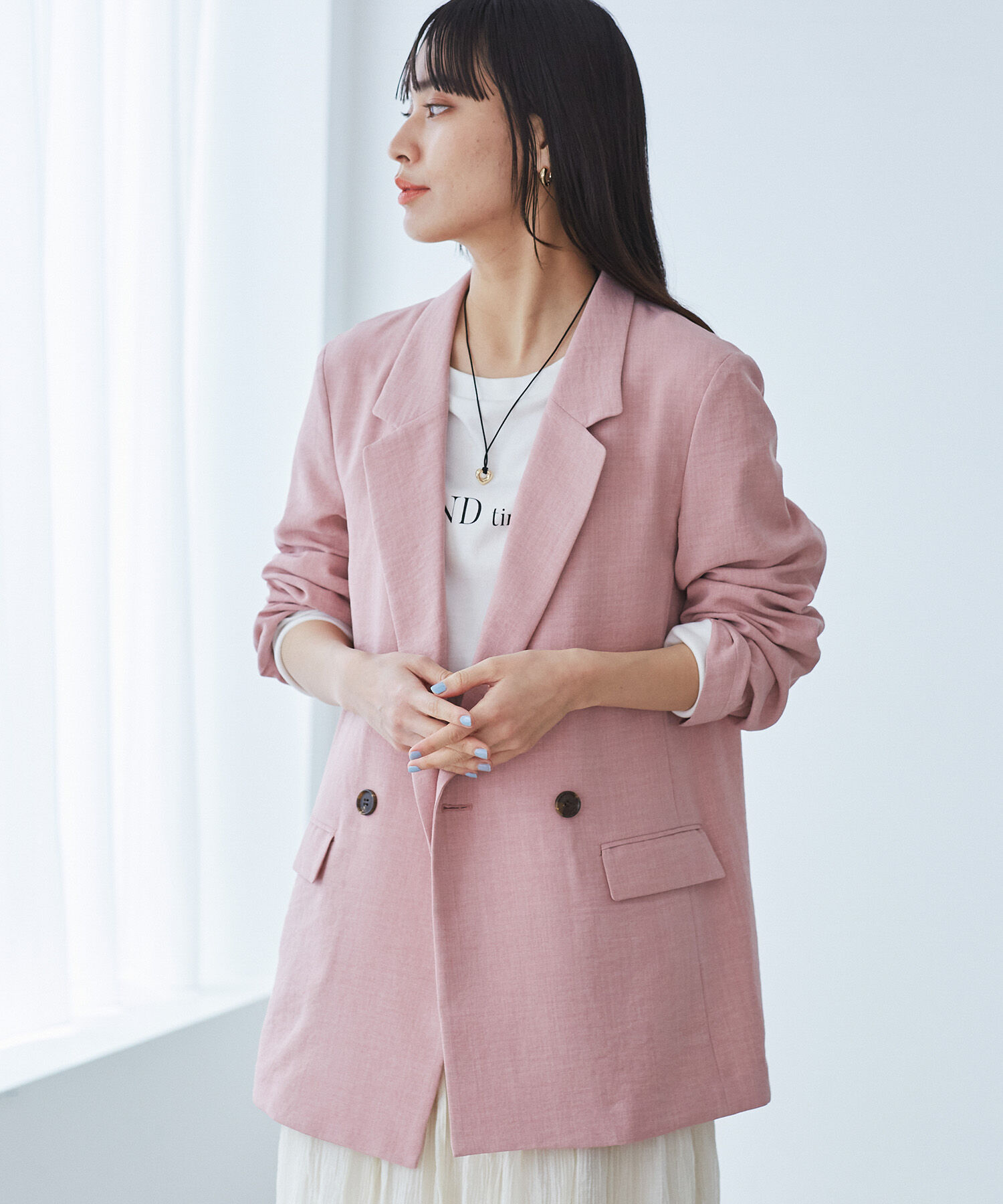 VIS「美easyテーラードジャケット【洗える】」|テーラードジャケット|