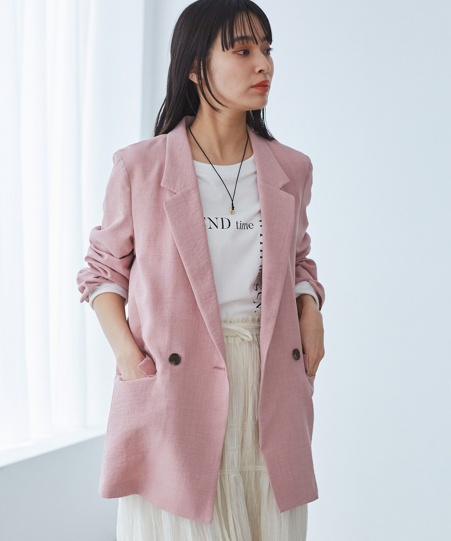 VIS「美easyテーラードジャケット【洗える】」|テーラードジャケット|