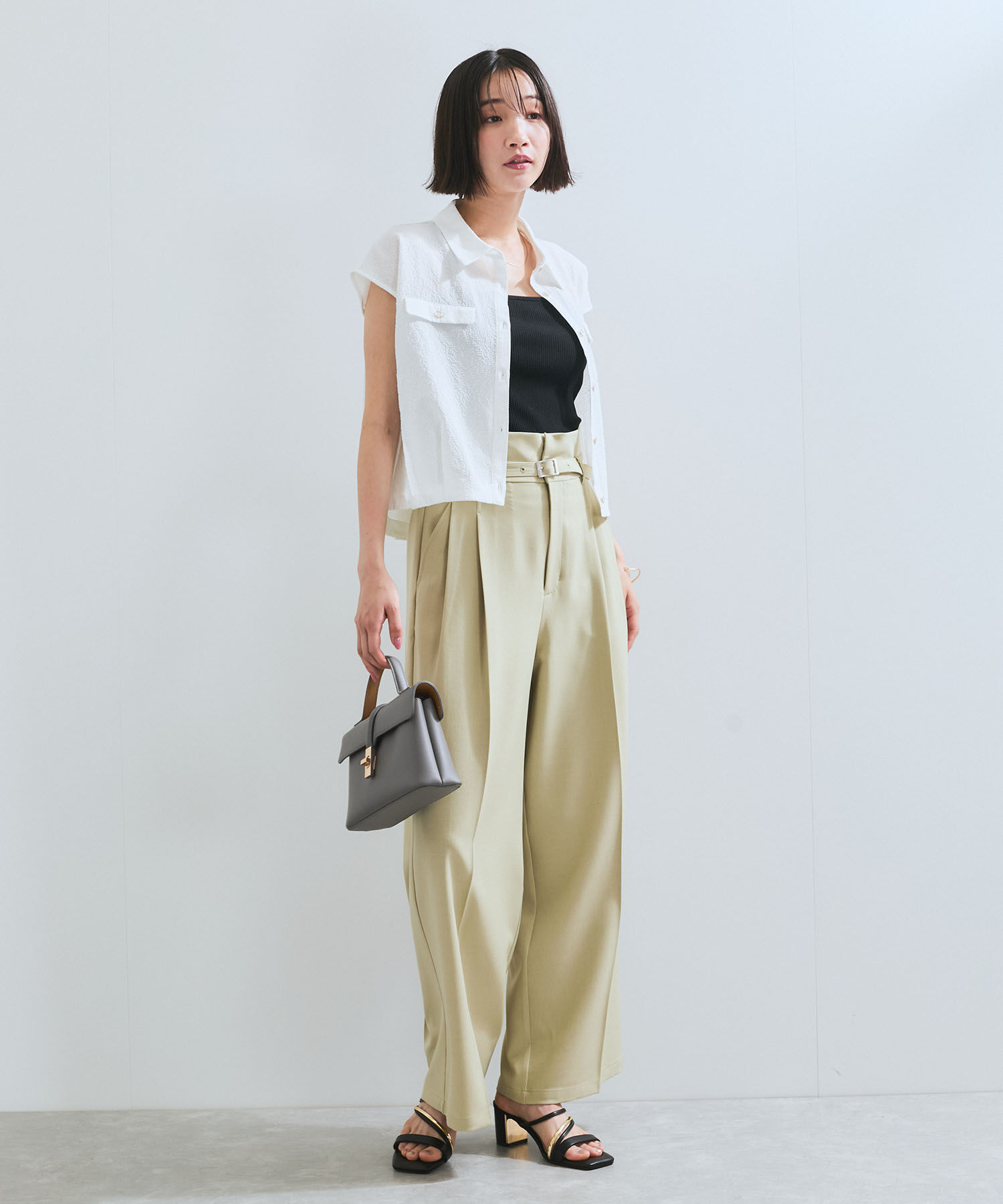 VIS「【新色追加】【2WAY】ひねり金具ワンハンドルミニショルダーバッグ」|ショルダー・メッセンジャー|