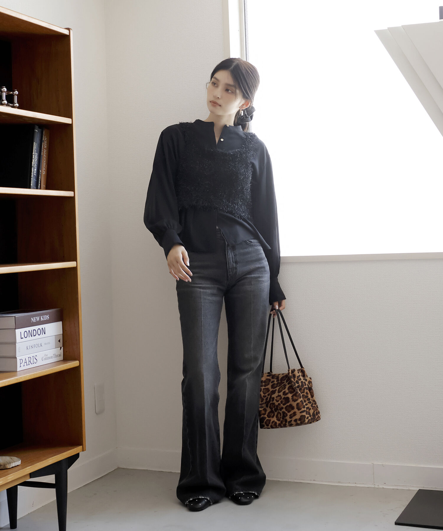 VIS「【ハンドルの長さ調節が出来る】リボンミニトートバック」|ショルダー・メッセンジャー|