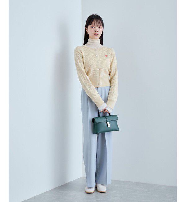 VIS「【新色追加】【POLO BCS】VIS別注ミニケーブルコンパクトニットカーディガン」|カーディガン|