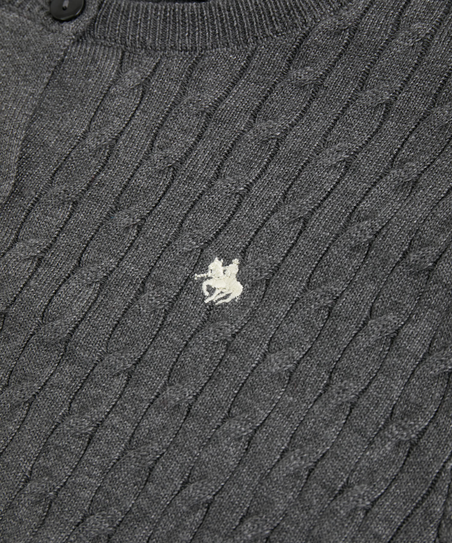 VIS「【新色追加】【POLO BCS】VIS別注ミニケーブルコンパクトニットカーディガン」|カーディガン|