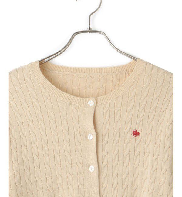 VIS「【新色追加】【POLO BCS】VIS別注ミニケーブルコンパクトニットカーディガン」|カーディガン|