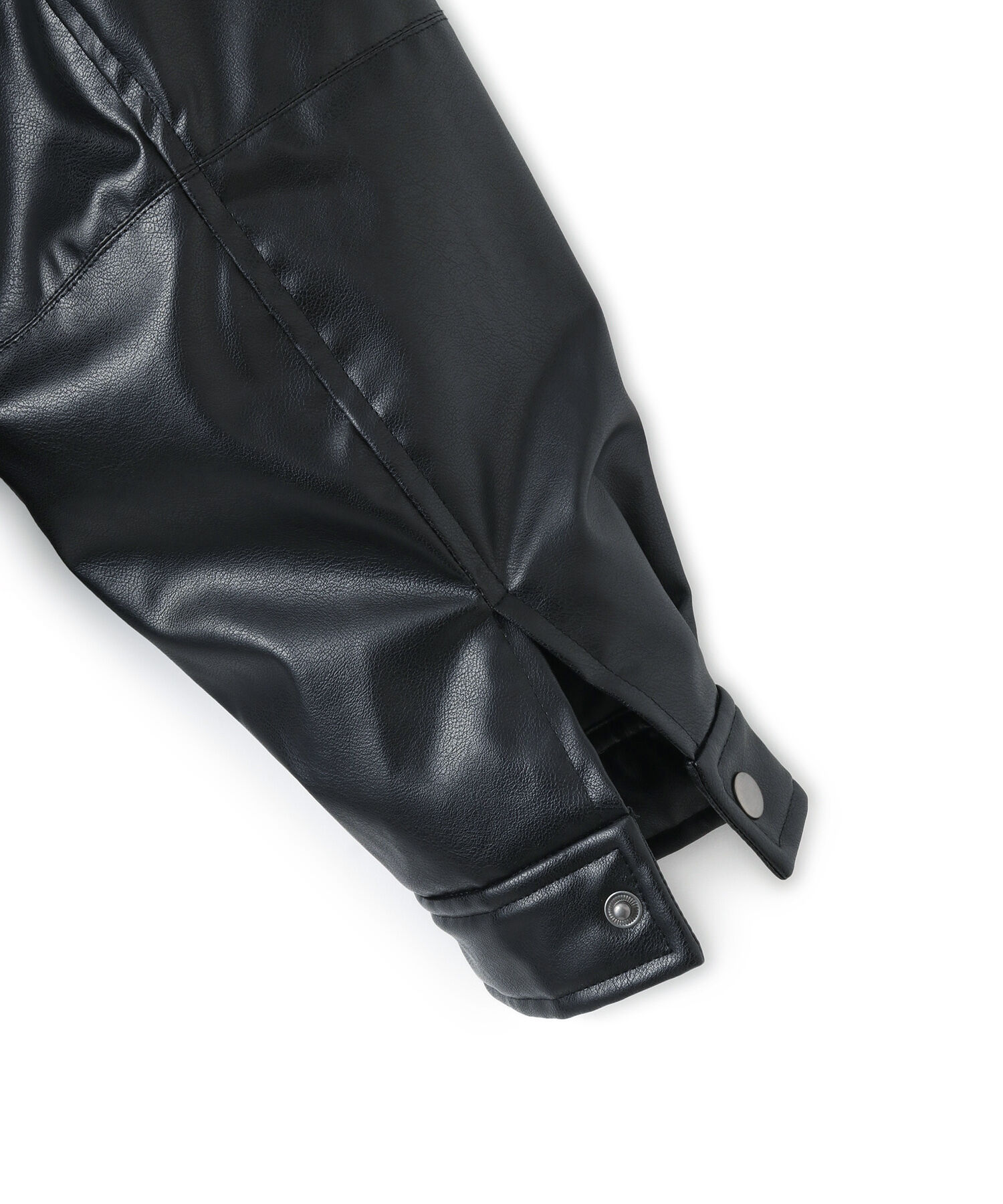 VIS「【エコファー取外し可能】合皮中綿ブルゾン」|ブルゾン・スタジャン|