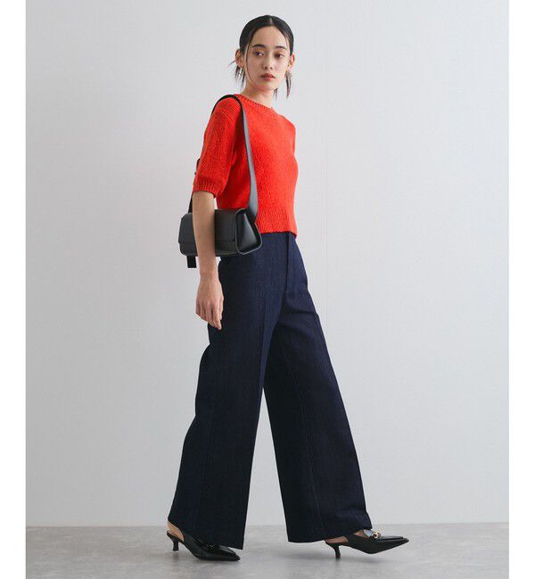 VIS「【洗える】アイレットブークレコンパクトニット」|Tシャツ・カットソー|