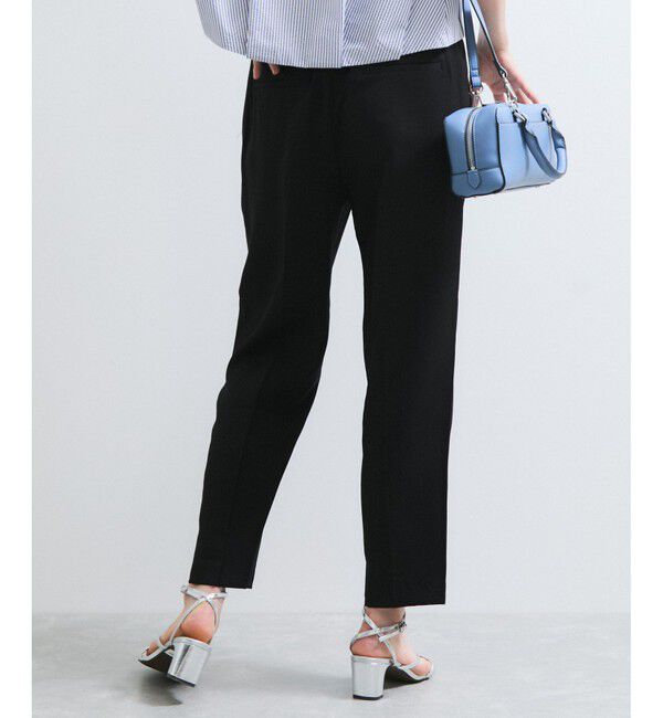 VIS「【接触冷感/洗える】 リラックステーパードパンツ」|チノ|