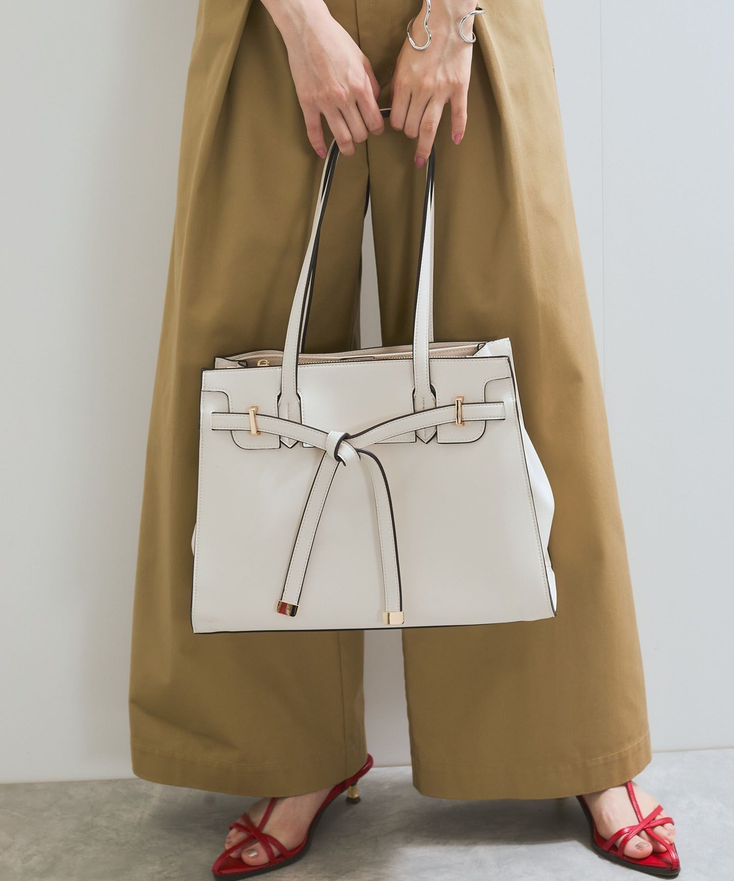 VIS「【A4収納】フラップタイトートバッグ」|トートバッグ|